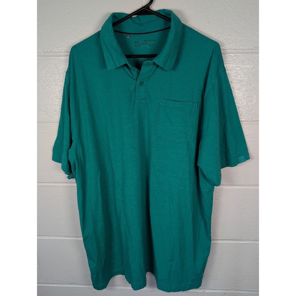 Under Armour Men's 2XL Pullover Shirt Green Performance Activewear